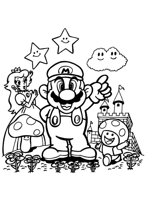 super mario para colorear|super mario imagenes para colorear.